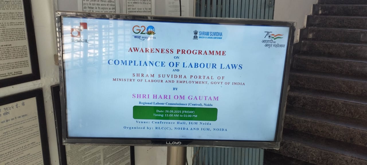 “Compliances of Labour Laws” and “Shram Suvidha Portal”